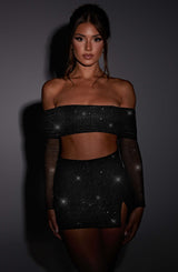 Jana Top - Black Sparkle Tops Babyboo Fashion Premium Exclusive Design