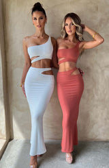 Kaela Maxi Skirt - Rust Babyboo Fashion Premium Exclusive Design