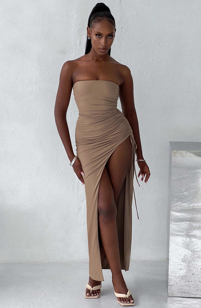 Collective Dress - Lavina Maxi Dress - Mocha image 1