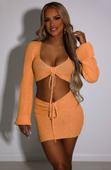 Leia Mini Skirt - Orange Babyboo Fashion Premium Exclusive Design