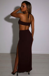 Mariana Maxi Skirt - Chocolate Babyboo Fashion Premium Exclusive Design
