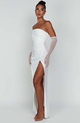 Safiya Maxi Dress - Ivory Dress Babyboo Fashion Premium Exclusive Design