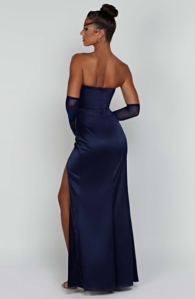 Collective Dress - Safiya Maxi Dress - Navy image 5
