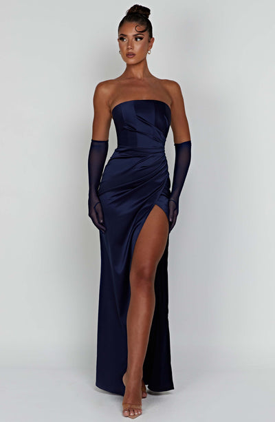 Collective Dress - Safiya Maxi Dress - Navy image 1