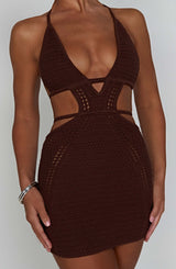 Selena Mini Dress - Chocolate Dress Babyboo Fashion Premium Exclusive Design