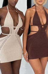 Selena Mini Dress - Chocolate Dress Babyboo Fashion Premium Exclusive Design