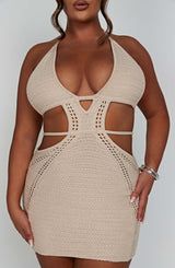 Selena Mini Dress - Cream Babyboo Fashion Premium Exclusive Design