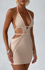 Selena Mini Dress - Cream Babyboo Fashion Premium Exclusive Design