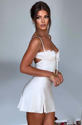 Sherise Mini Dress - Ivory Dress Babyboo Fashion Premium Exclusive Design