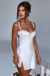 Sherise Mini Dress - Ivory Dress Babyboo Fashion Premium Exclusive Design