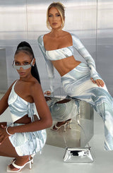 Stormi Top - Grey Haze Print Tops Babyboo Fashion Premium Exclusive Design