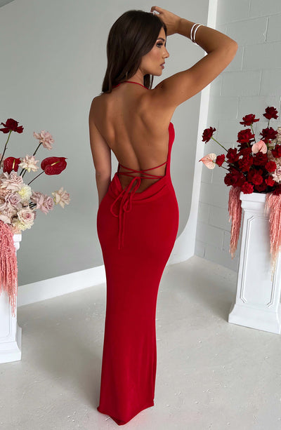 Shop Formal Dress - Talisa Maxi Dress - Red third image