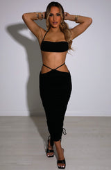 Valencia Maxi Skirt - Black Babyboo Fashion Premium Exclusive Design