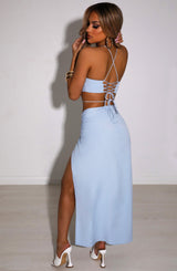 Vivianna Maxi Skirt - Baby Blue Skirt Babyboo Fashion Premium Exclusive Design