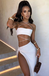 Vivianna Maxi Skirt - Beige Skirt Babyboo Fashion Premium Exclusive Design