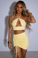 Xava Mini Skirt - Lemon Skirt Babyboo Fashion Premium Exclusive Design