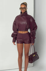 Steph Shorts - Cherry Lacquer