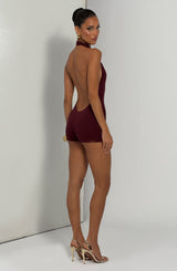 Oden Playsuit - Cherry Lacquer
