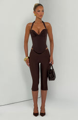 Cassia Top - Plum Brown