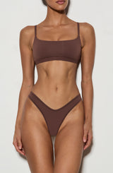 SoftForm Scoop Bralette - Chocolate