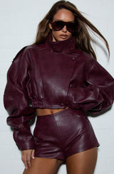 Bailey Jacket - Cherry Lacquer