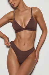 SoftForm Triangle Bralette - Chocolate