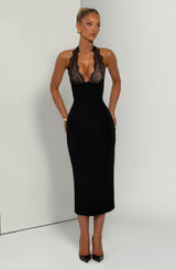 Fiorenza Midi Dress - Black