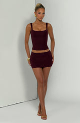 Bea Top - Cherry Lacquer