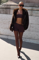 Mina Coat - Chocolate