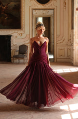 Persephara Maxi Dress - Cherry Lacquer