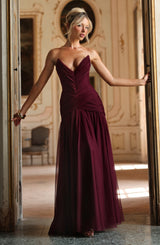 Persephara Maxi Dress - Cherry Lacquer