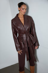 Nevada Jacket - Plum Brown