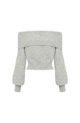 Andie Top - Light Grey Marl