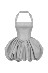 Araminta Mini Dress - Silver