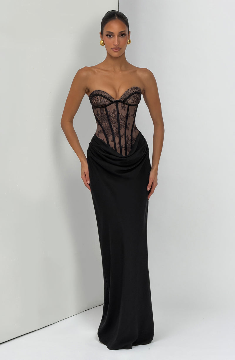 Babyboo Kathleen Maxi Dress in Black Size L