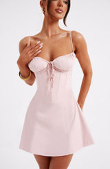 Lacey Mini Dress - Blush Dress Babyboo Fashion Premium Exclusive Design