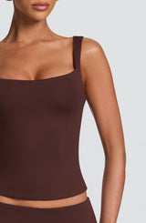 Bea Top - Plum Brown