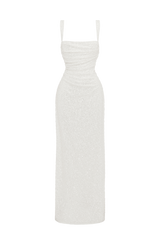 Calanthe Maxi Dress - Ivory Sparkle