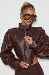Malucia Jacket - Plum Brown