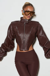 Malucia Jacket - Plum Brown
