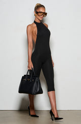Oden Capri Jumpsuit - Black