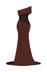 Ellora Gown - Plum Brown