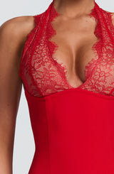 Fiorenza Midi Dress - Red