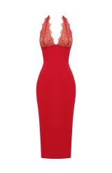 Fiorenza Midi Dress - Red