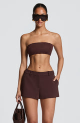 Harriet Shorts - Plum Brown