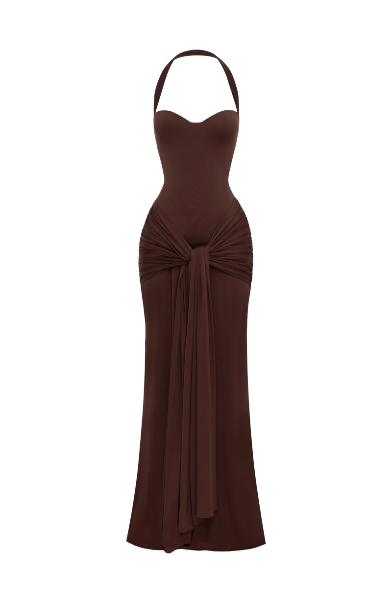 Shop Plum Brown Maxi Dress