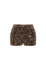 Goldie Shorts - Sequin Leopard Print