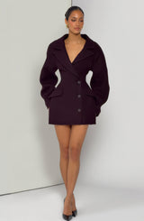 Dylan Blazer Dress - Plum
