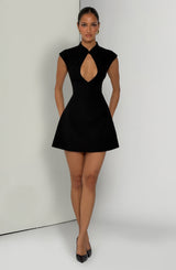 Sakura Mini Dress - Black