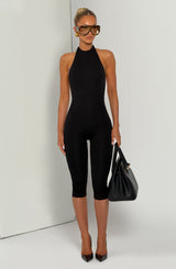 Oden Capri Jumpsuit - Black